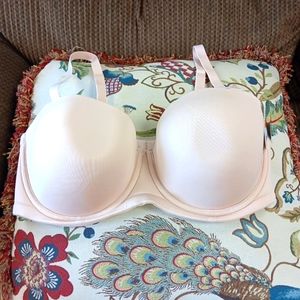 WACOAL RED CARPET 40DD FULL BUSTED STRAPLESS BRA 854119 NEW BEIGE